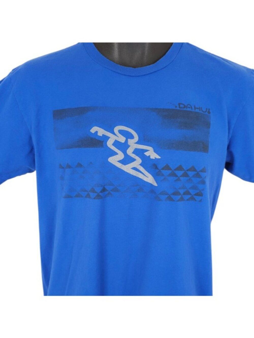 Da Hui Surfing T Shirt Mens Size Medium Blue Surfer